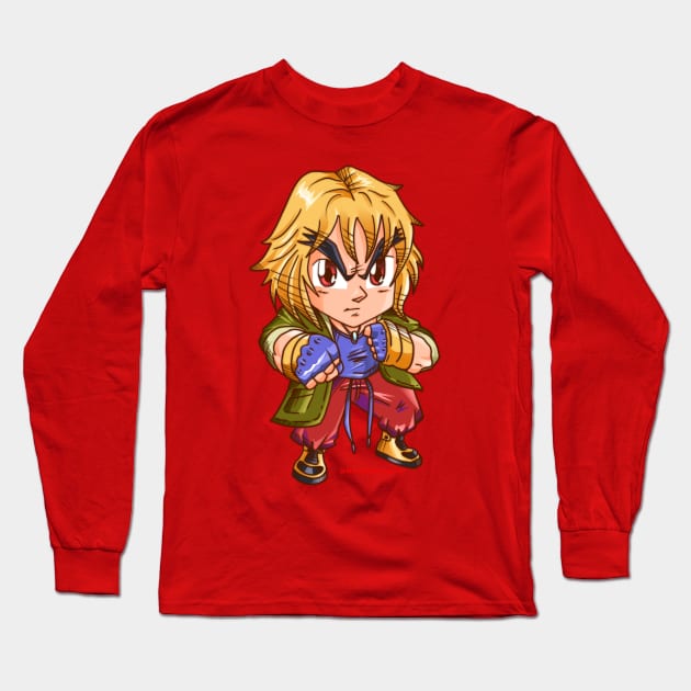 Cute Chibi Ken SF6 Long Sleeve T-Shirt by MorenoArtwork